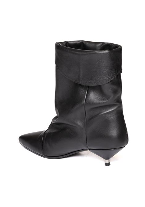 Black nappa ankle boot GISEL MOIRE | MIRIAMNAPPA-NERO